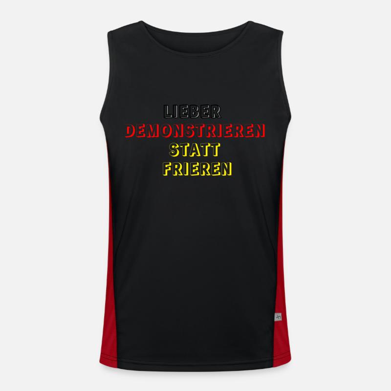 DEMONSTRIEREN Funktionelles Kontrast-Tank Top für Männer 