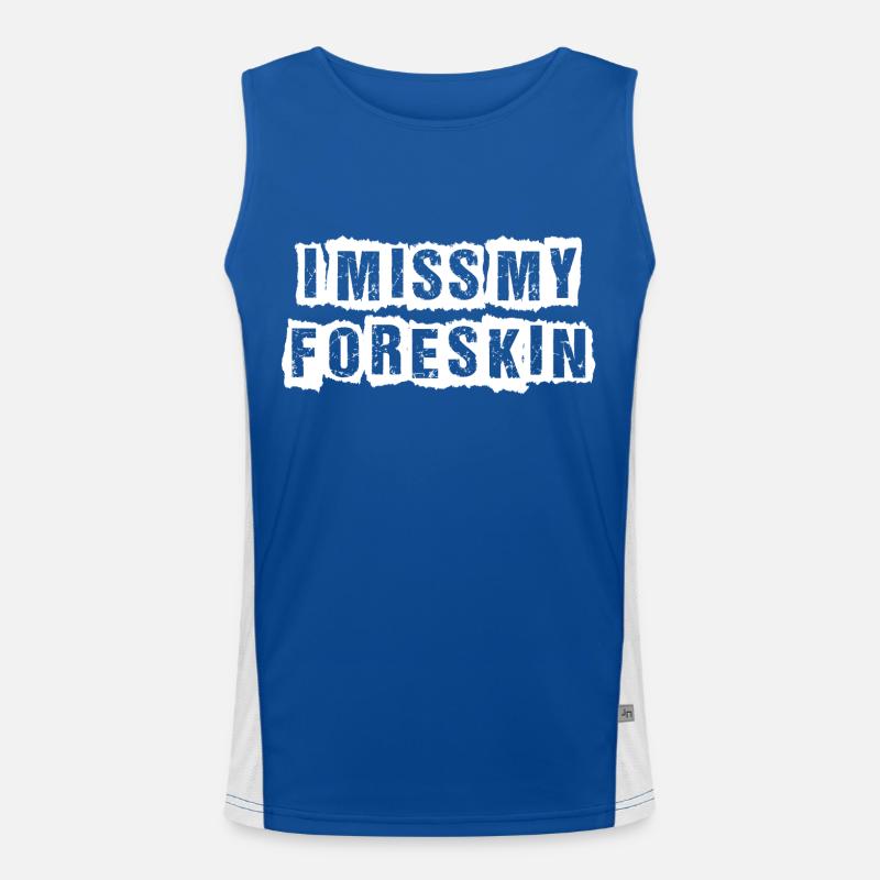 Mon prépuce me manque Débardeur respirant contrasté Homme 
