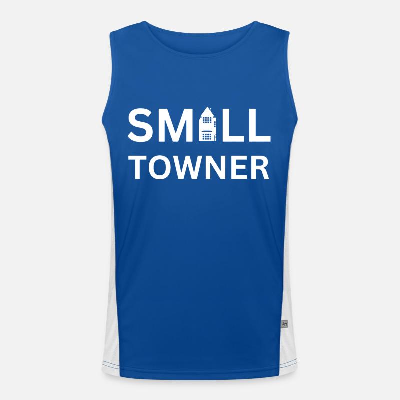 Small Towner Small Town Watertower Men's Functional Contrast Tank Top 