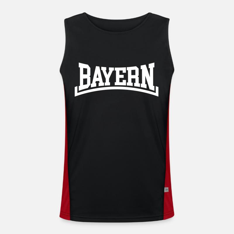 Bavaria Men's Functional Contrast Tank Top 