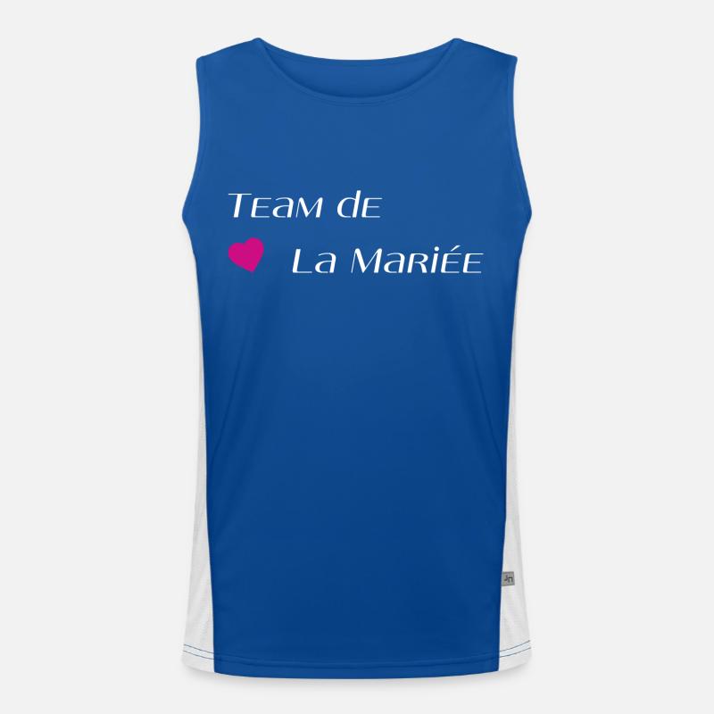 Team de la mariée Débardeur respirant contrasté Homme 