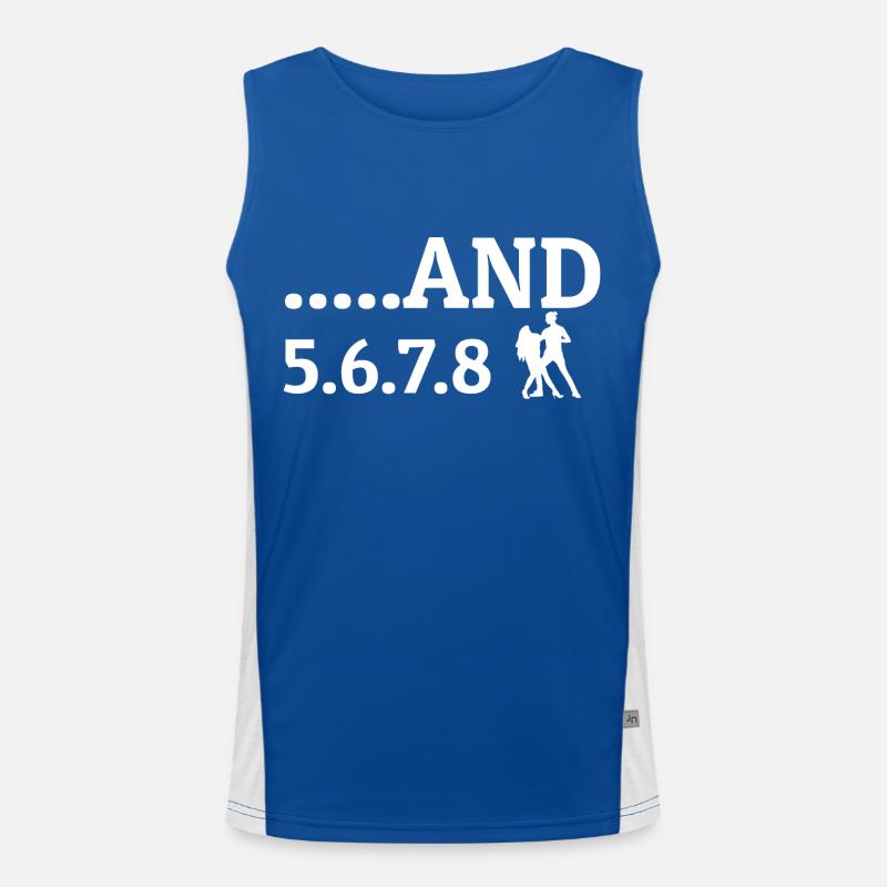 Dancing Dance Music Funktionelles Kontrast-Tank Top für Männer 