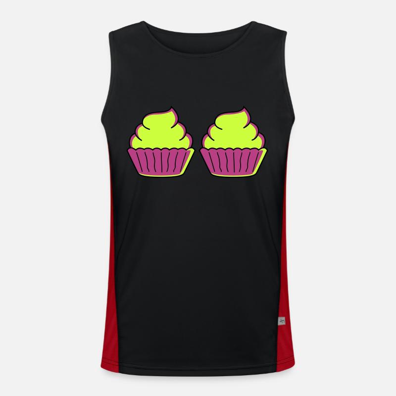 cupcake 2 Funktionelles Kontrast-Tank Top für Männer 