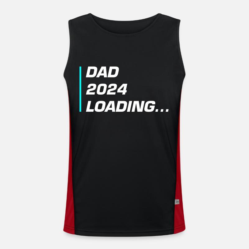 Dad 2024 Loading Papa Funktionelles Kontrast-Tank Top für Männer 