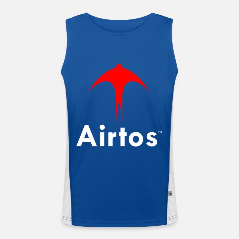 LOGO AT CLASS 2 BLANC Débardeur respirant contrasté Homme 