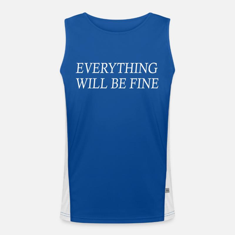 everything will be fine Débardeur respirant contrasté Homme 