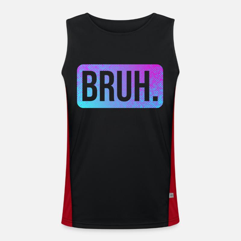 bruh5 Zeichenfläche 1 Funktionelles Kontrast-Tank Top für Männer 