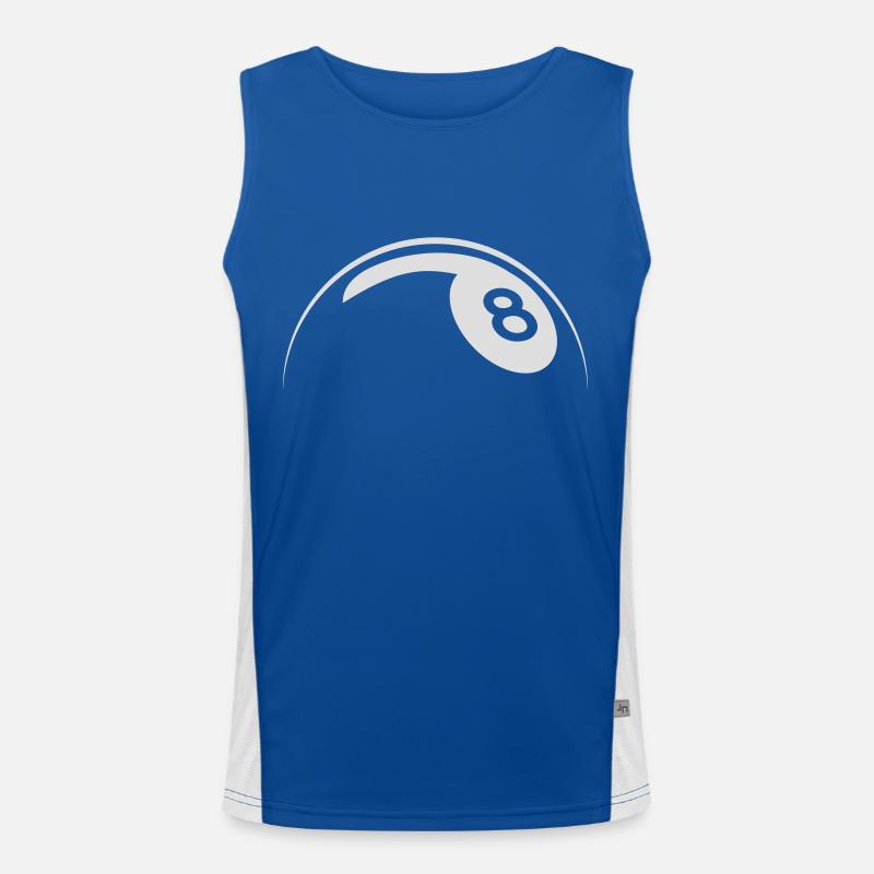8-Ball Funktionelles Kontrast-Tank Top für Männer 