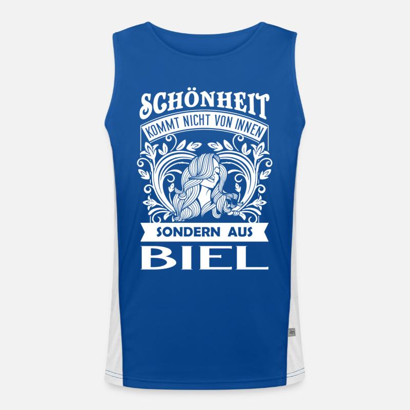 Beauté vient de Biel/Bienne - CH Débardeur respirant contrasté Homme 