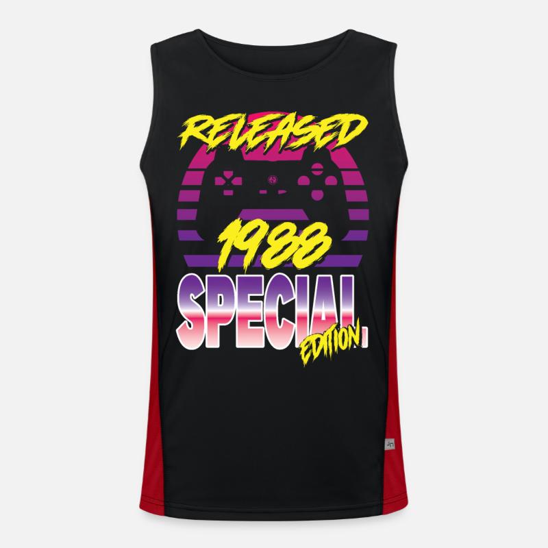 Released 1988 Special Edition Funktionelles Kontrast-Tank Top für Männer 