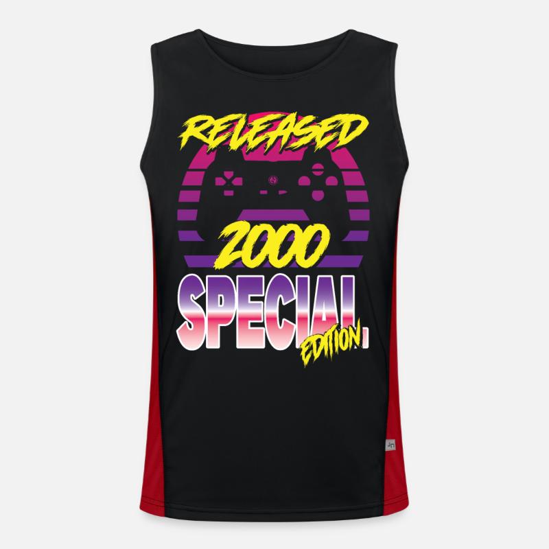 Released 2000 Special Edition Funktionelles Kontrast-Tank Top für Männer 