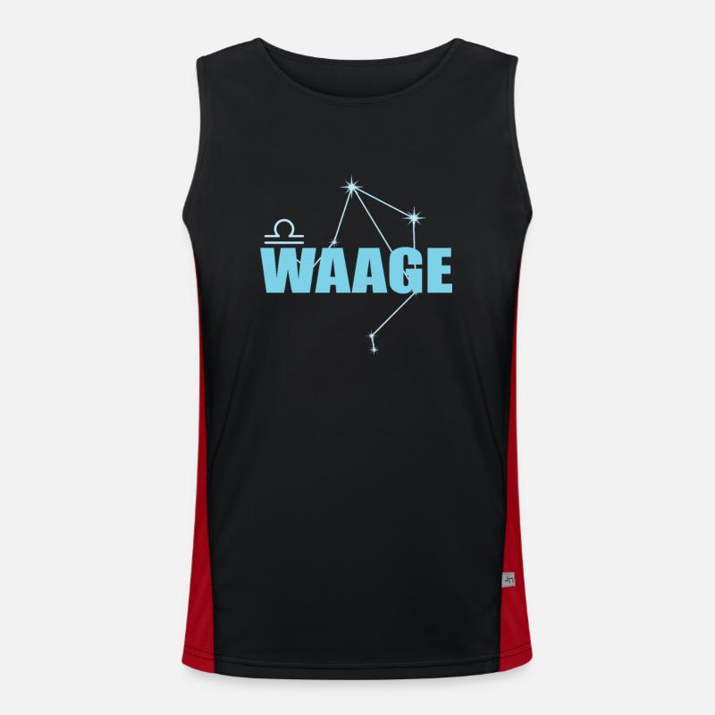 Libra Zodiac sign Libra Constellation Men's Functional Contrast Tank Top 
