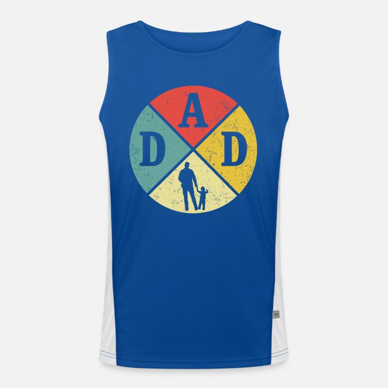 Father and Son Retro Gift Daddy Son Men's Functional Contrast Tank Top 