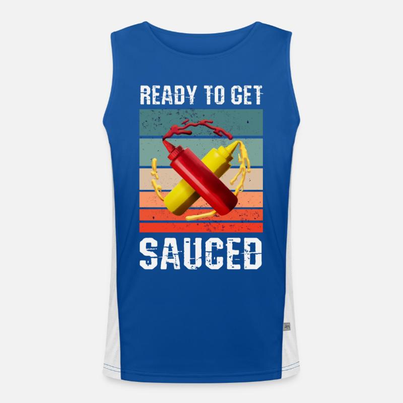 Ready to get sauced Men's Functional Contrast Tank Top 