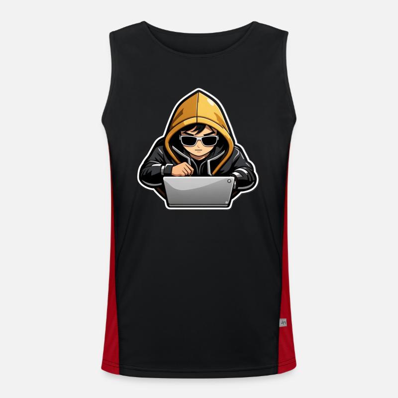 Hacken auf Funktionelles Kontrast-Tank Top für Männer 