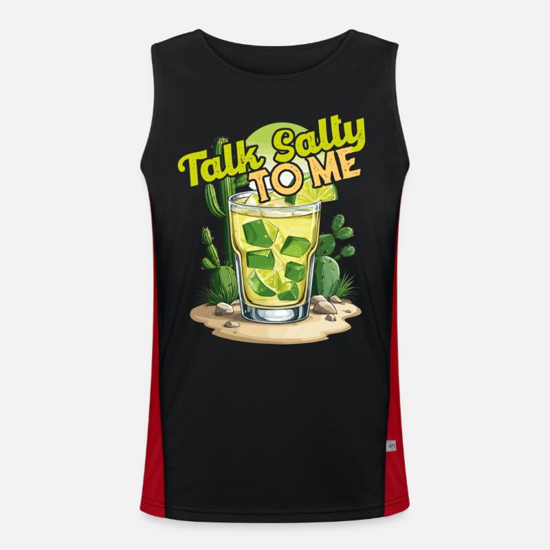 Lustiger Tequila Spruch Cinco De Mayo Design Funktionelles Kontrast-Tank Top für Männer 