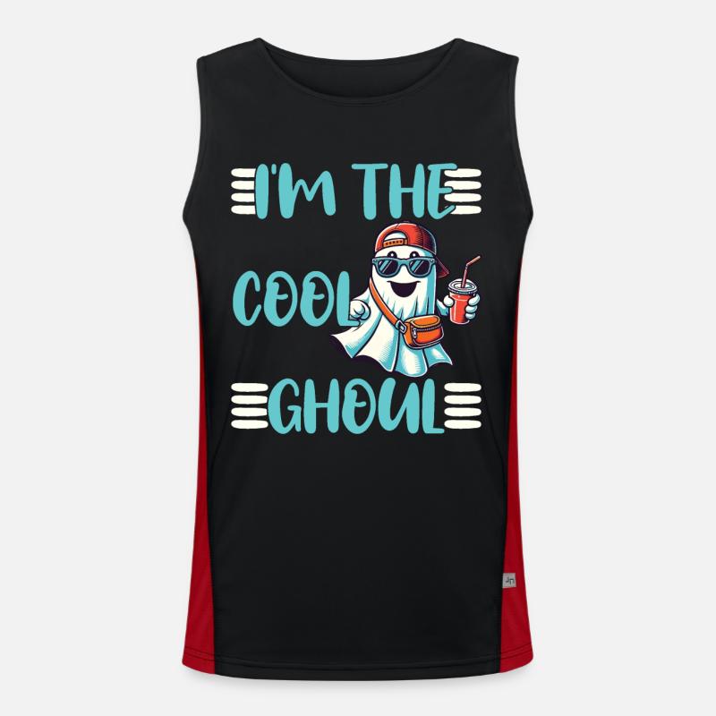 Ich Bin Der Coole Geist Funktionelles Kontrast-Tank Top für Männer 