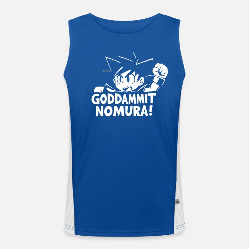 Goddammit Nomura – Chibi Design Funktionelles Kontrast-Tank Top für Männer 
