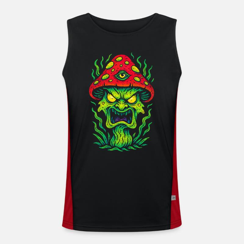 Psycho Toadstool avec troisième œil Débardeur respirant contrasté Homme 