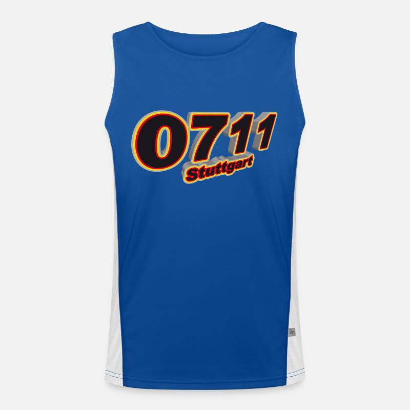 0711 Stuttgart Men's Functional Contrast Tank Top 