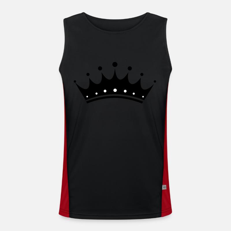 Krone Funktionelles Kontrast-Tank Top für Männer 