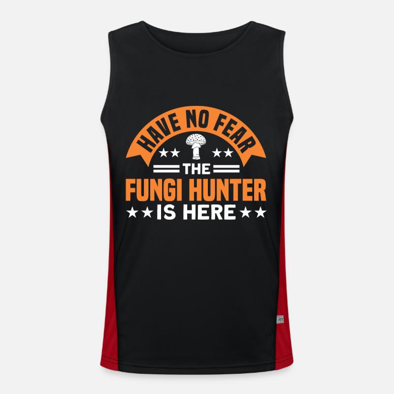 Mushroom Mushrooms Mushroom Hunter Gift Men's Functional Contrast Tank Top 