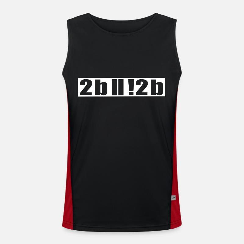 Etre ou ne pas être programmeur Nerd IT Shirt Débardeur respirant contrasté Homme 