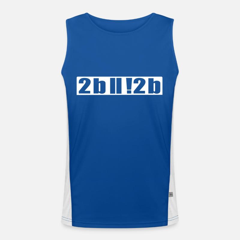 Etre ou ne pas être programmeur Nerd IT Shirt Débardeur respirant contrasté Homme 