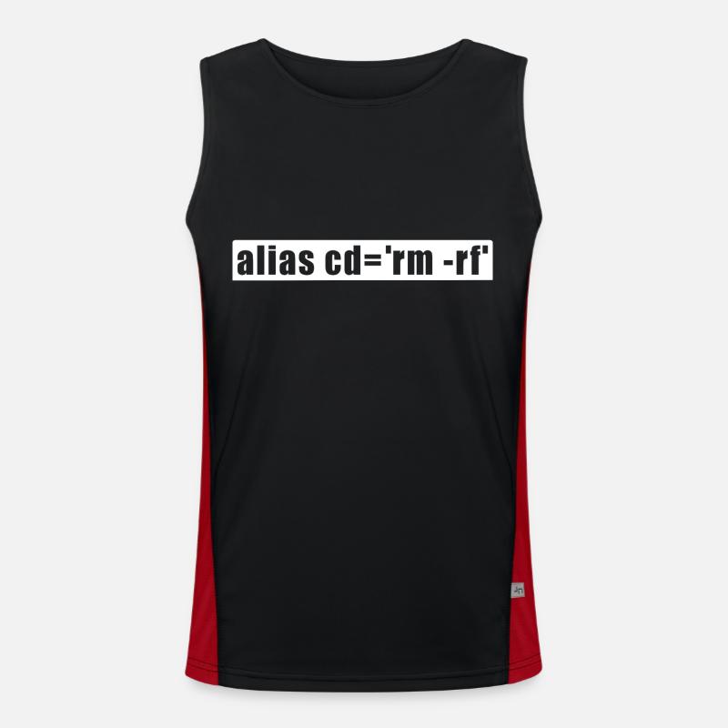 Lustiges Programmierer Informatiker Nerd IT Shirt Funktionelles Kontrast-Tank Top für Männer 