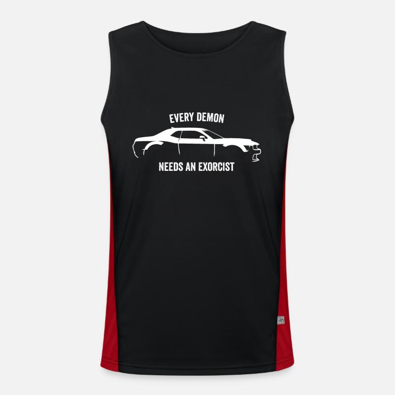 CHALLENGER DEMON SLOGAN Débardeur respirant contrasté Homme 
