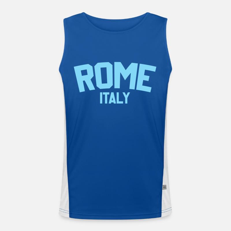 Rome Italy Men's Functional Contrast Tank Top 