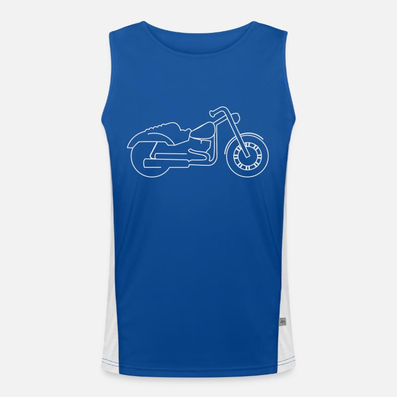 Motorcycle Men's Functional Contrast Tank Top 