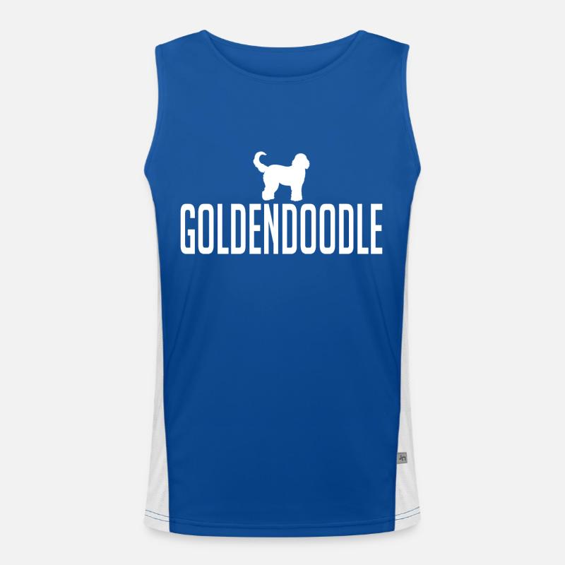 Goldendoodle Races de chiens Chiens Doodle Wilsigns Débardeur respirant contrasté Homme 