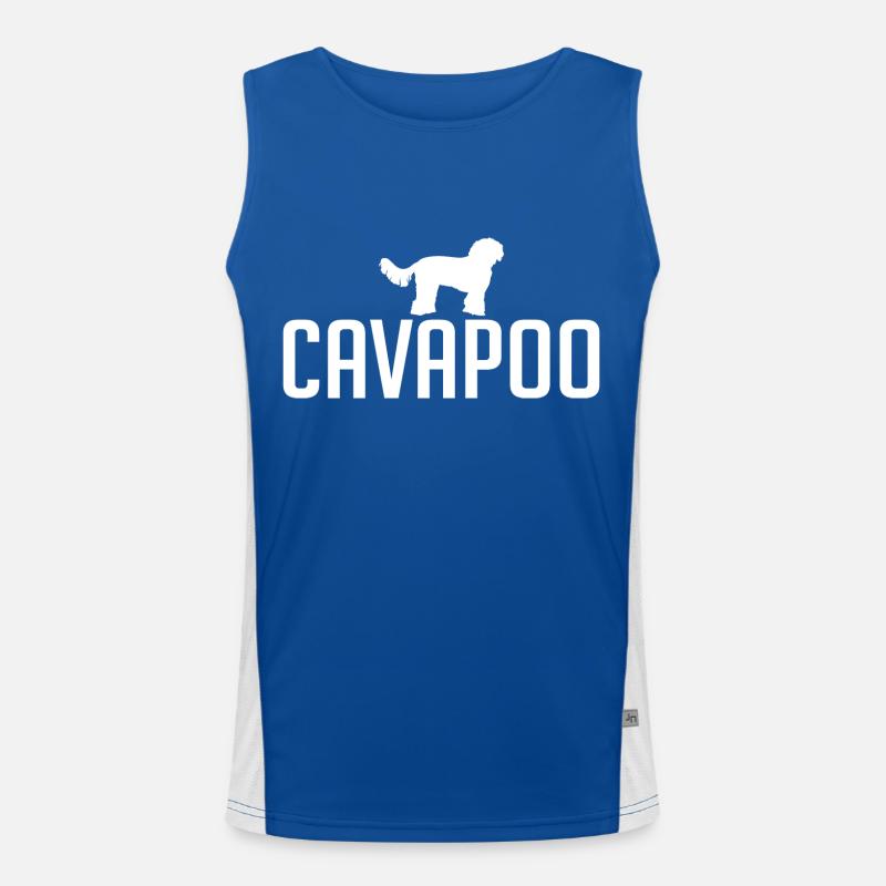 Cavapoo Dog breeds Dogs Wilsigns Men's Functional Contrast Tank Top 