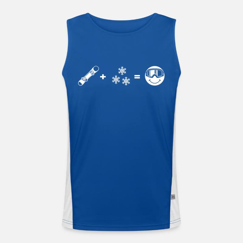 snowboarder "snowboarder-love" freestyleboard Funktionelles Kontrast-Tank Top für Männer 