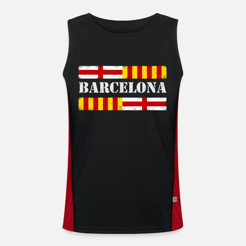 Barcelone Débardeur respirant contrasté Homme 