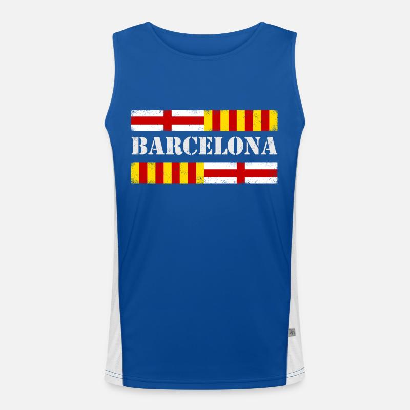 Barcelone Débardeur respirant contrasté Homme 
