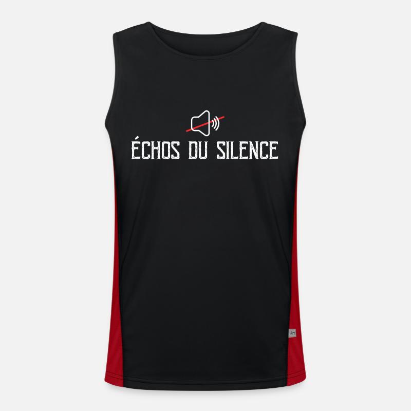 Échos Du Silence Débardeur respirant contrasté Homme 