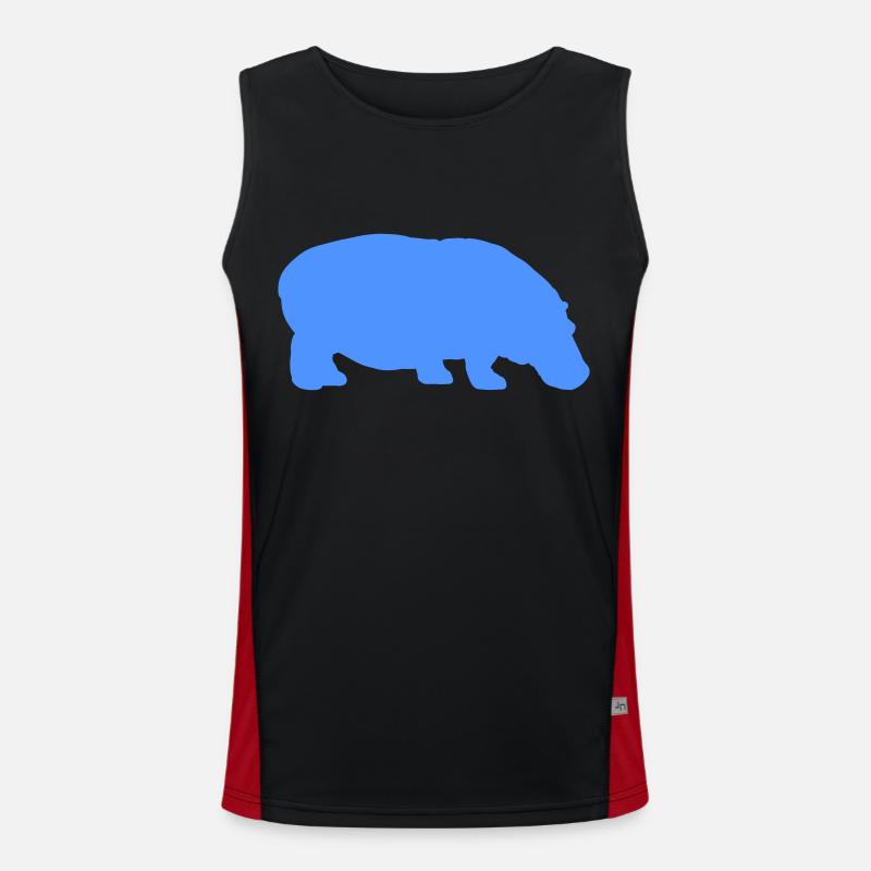 nilpferd Funktionelles Kontrast-Tank Top für Männer 