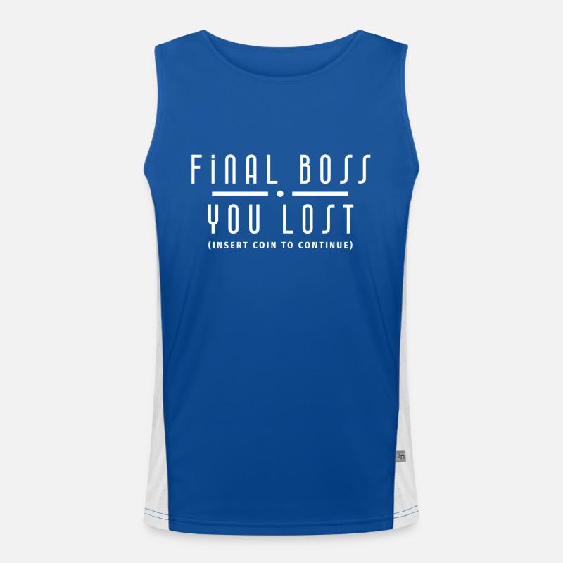 Final Version Blanc Gamer Débardeur respirant contrasté Homme 