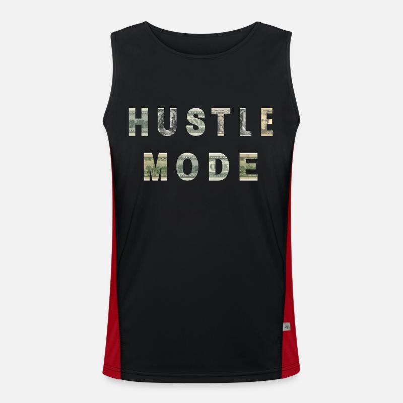 Hustler Mode Argent Texture Inspiration Débardeur respirant contrasté Homme 