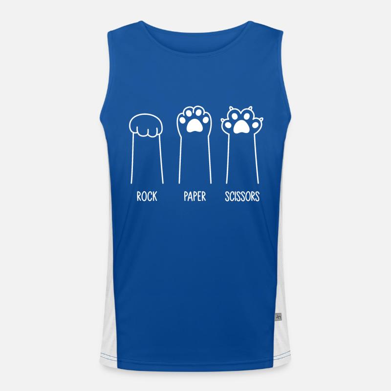 Rock Paper Scissors Men's Functional Contrast Tank Top 