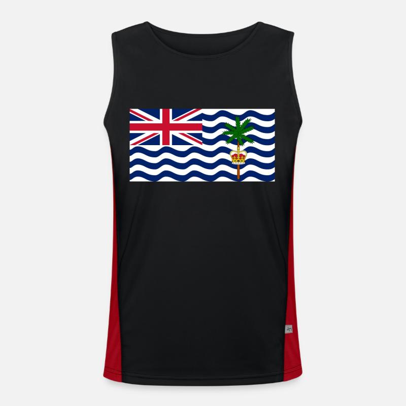 Britisches Territorium im Indischen Ozean Funktionelles Kontrast-Tank Top für Männer 