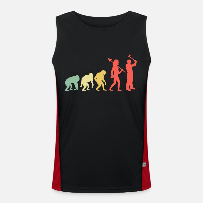 Evolution Axe Throwing Target Hatchet Thrower Débardeur respirant contrasté Homme 