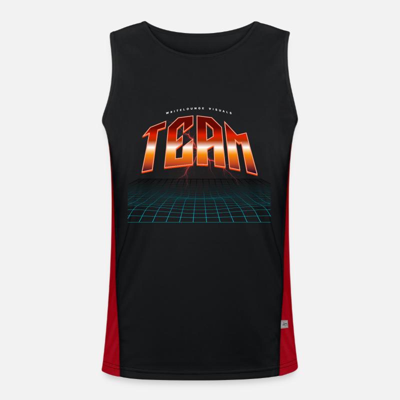 Team Funktionelles Kontrast-Tank Top für Männer 