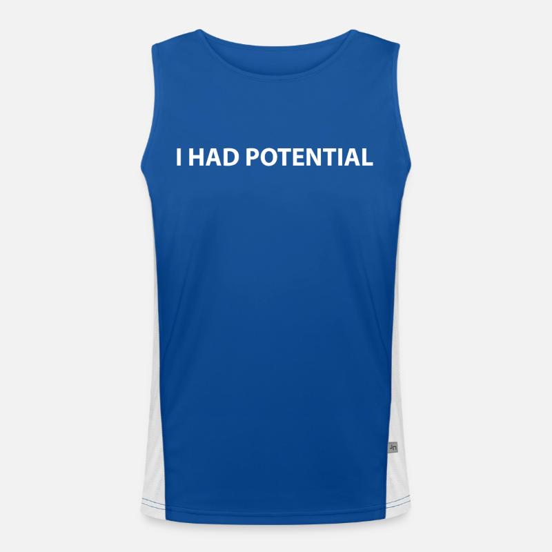 I had potential Men's Functional Contrast Tank Top 