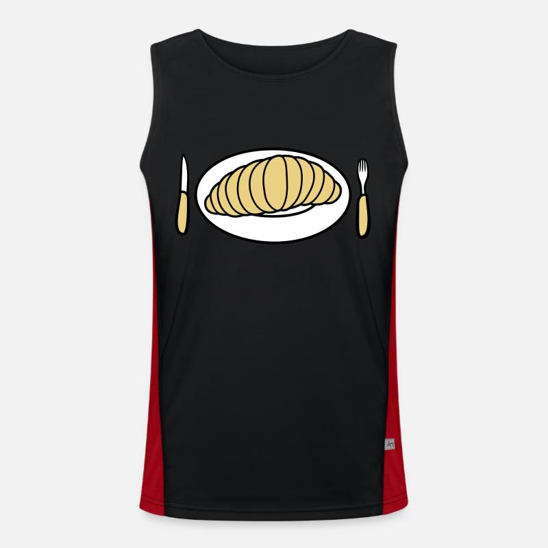 Huge disgusting larva Men's Functional Contrast Tank Top 