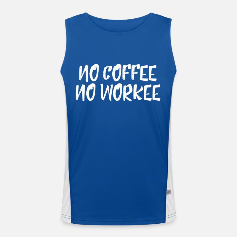 Pas de café Pas de Workee Débardeur respirant contrasté Homme 