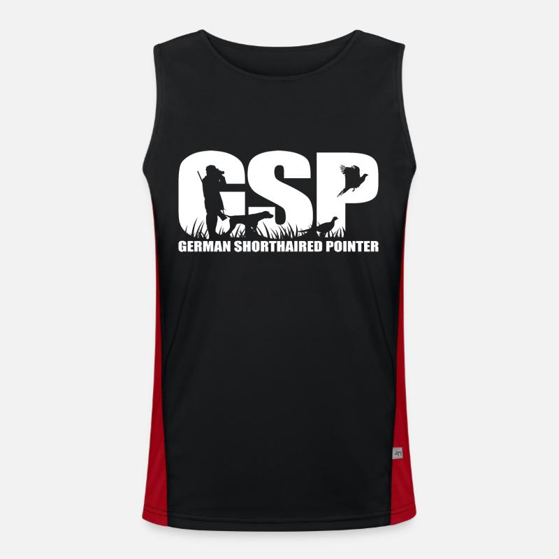 GSP German Shorthaired Pointer Jagdhunde Wilsigns Funktionelles Kontrast-Tank Top für Männer 