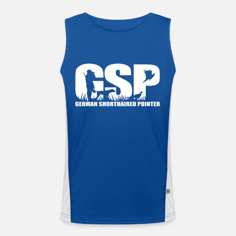 GSP German Shorthaired Pointer Jagdhunde Wilsigns Funktionelles Kontrast-Tank Top für Männer 